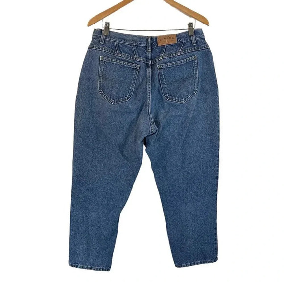 Lee Riders Jeans Womens Size 16 Petite Blue Denim Bottoms High Waist 100% Cotton - Picture 2 of 11